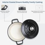 Velaze 6 QT Enameled Cast Iron Dutch Oven