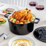 Velaze 6 QT Enameled Cast Iron Dutch Oven