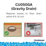 Scotsman CU50GA Undercounter Gourmet Ice Maker