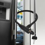 Secure Black Refrigerator Lock with Keys for Fridge