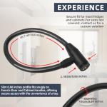 Secure Black Refrigerator Lock with Keys for Fridge