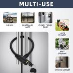 Secure Black Refrigerator Lock with Keys for Fridge