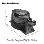 Hamilton Beach Belgian Waffle Maker with Removable Plates
