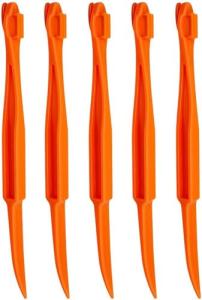 5-Piece Orange Multifunctional Fruit Peeler Set