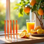 5-Piece Orange Multifunctional Fruit Peeler Set