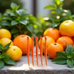 5-Piece Orange Multifunctional Fruit Peeler Set