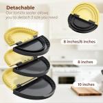 3-in-1 Tortilla Crimper, Press & Quesadilla Maker