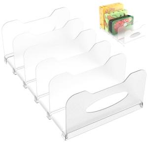 SURETIVIAN Adjustable Freezer Organizer Rack with Dividers