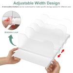 SURETIVIAN Adjustable Freezer Organizer Rack with Dividers