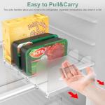 SURETIVIAN Adjustable Freezer Organizer Rack with Dividers