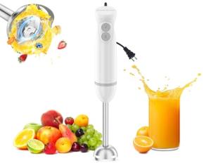 Bonsenkitchen Immersion Hand Blender with Stainless Steel Blades