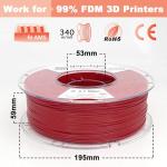 Food Grade PLA Filament 1.75mm 1kg - Brick Red