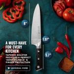 Cutluxe 8" German Chef Knife with Sheath