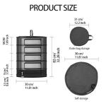 Herb Drying Rack with Zippered Storage Compartment