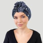 GERINLY Navy Blue Space Design Wrap Scarf