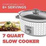 BLACK+DECKER 7 Quart Slow Cooker in Cream