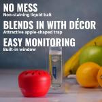 Fruit Fly Traps Indoor 4 Pack with Lure