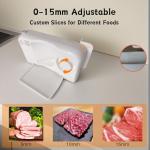 150W Foldable Meat Slicer with Adjustable Thickness