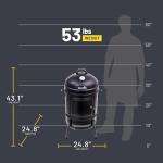 Charbroil 20" Bullet Charcoal Smoker, Black