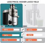 Juilist 800W Wide Mouth Juicer with 3 Speeds