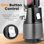 Cold Press Masticating Juicer with Large Feed Chute