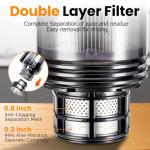 Cold Press Masticating Juicer with Large Feed Chute