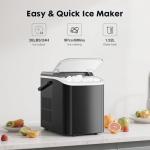 Portable Ice Maker with Scoop and Basket