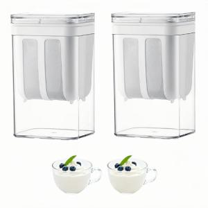 2-Pack Large Greek Yogurt Strainers & Makers