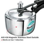 HAWKINS Triply Stainless Steel Pressure Cooker 1.5L