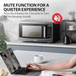 TOSHIBA 1.6 Cu.ft Countertop Microwave Oven, Black