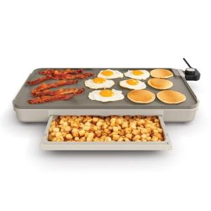 Bella 12" Electric Griddle with Warming Tray