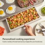 Bella 12" Electric Griddle with Warming Tray