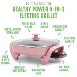 GreenLife 12" Square Electric Skillet - Pink