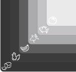 Set of 6 Flexible Cutting Board Mats with Icons