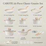 CAROTE 22-Piece Nonstick Cookware Set
