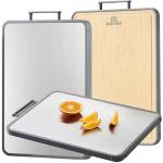Double-Sided Titanium and Bamboo Cutting Board