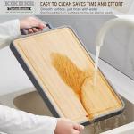 Double-Sided Titanium and Bamboo Cutting Board