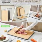 Double-Sided Titanium and Bamboo Cutting Board