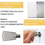 Frigidaire Kenmore Freezer Door Key Set, 2 Pack
