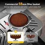 COWSAR 58mm 20 Bar Espresso Machine with Frother