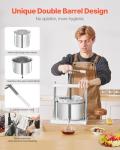 VEVOR 5L Fruit Wine Press with Stainless Steel Barrels