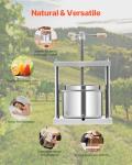 VEVOR 5L Fruit Wine Press with Stainless Steel Barrels