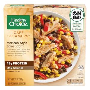 Cafe Steamers Mexican Street Corn and Chicken Meal