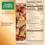 Cafe Steamers Mexican Street Corn and Chicken Meal