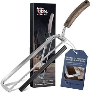 SYOKAMI Bow-Design Bread Knife for Perfect Slices