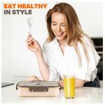 EASYFUN Bento Box for Adults, 4 Compartments