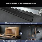 SYOKAMI Bow-Design Bread Knife for Perfect Slices