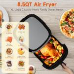 Kitchen Elite 8.5QT XL Stainless Steel Air Fryer