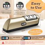 Cordless Electric Knife Sharpener with Diamond Stones