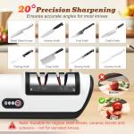 Cordless Electric Knife Sharpener with Diamond Stones